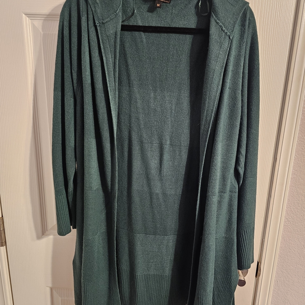 Carol Rose Deep Green Women's Cardigan
